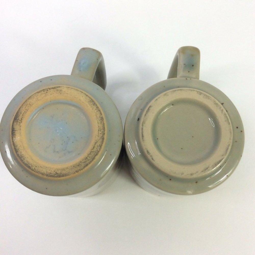 Vintage Otagiri Pottery Coffee Mugs 2 Set Boho - Picture 6 of 8